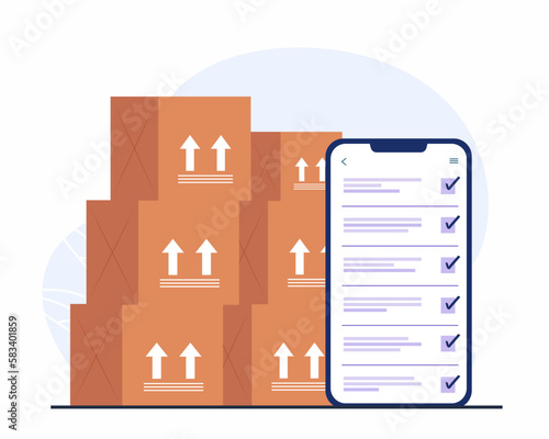 checking inventory in warehouse, Concept of Delivery and Shipping