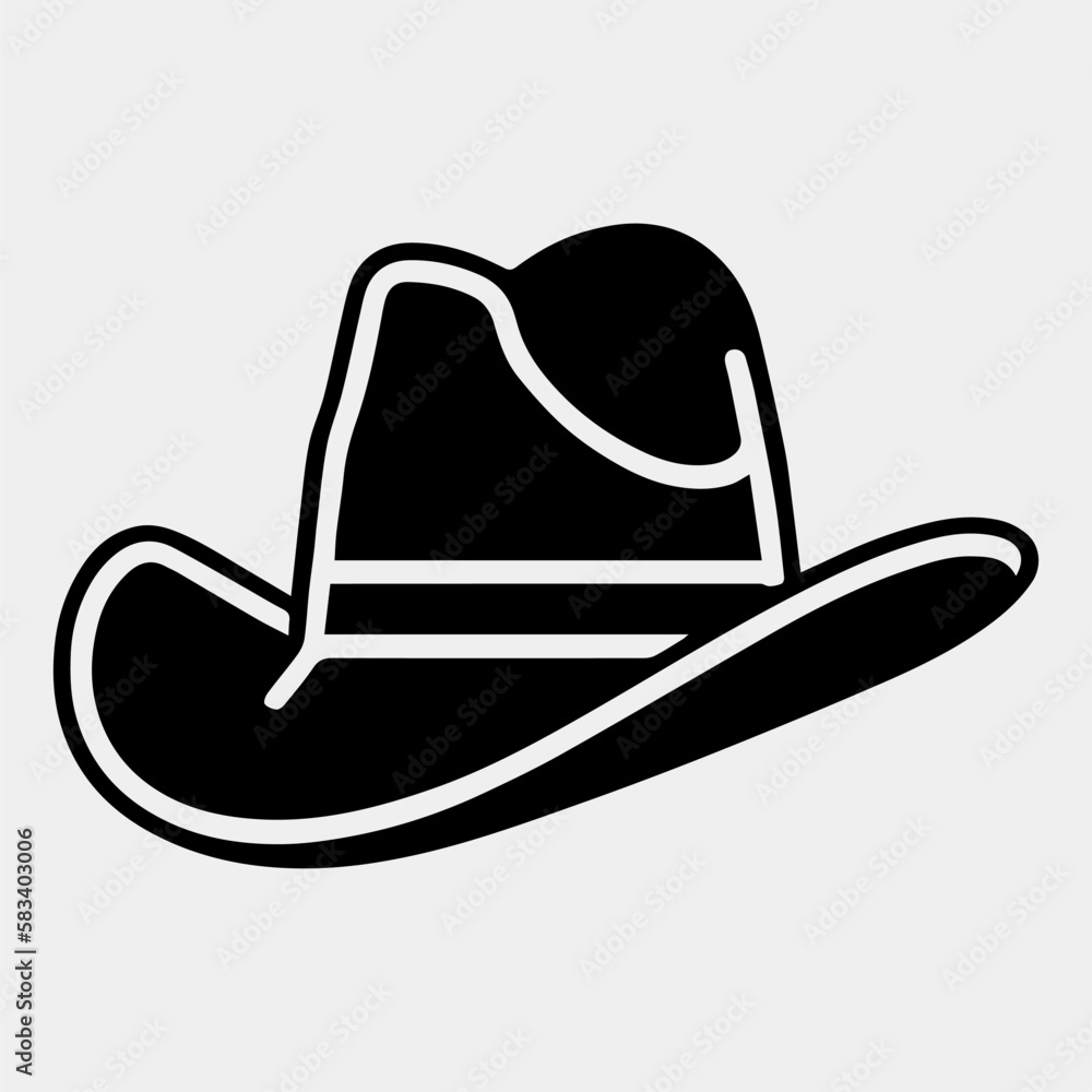 cowboy hat vector illustration isolated cowboy hat vector illustration isolated
