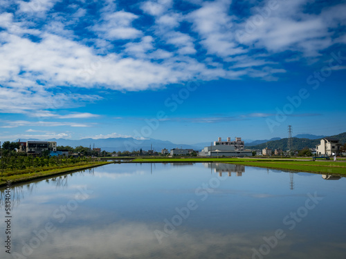 Rice farm in Yilan,Taiwan.