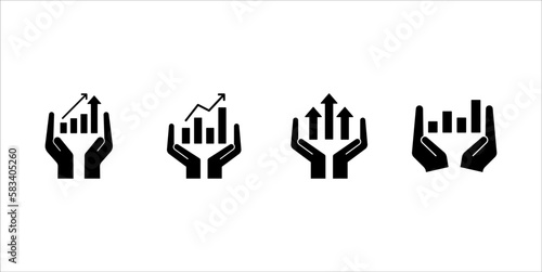 investment icon. Business and finance investment symbol template for graphic and web design collection vector illustration, on white background, eps 10.