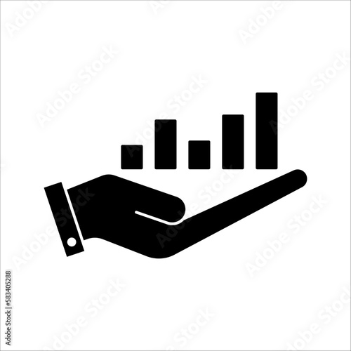 investment icon. Business and finance investment symbol template for graphic and web design collection vector illustration, on white background, eps 10.