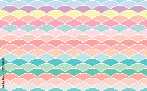 Colorful Vector Illustration Wave Pattern Background for Add Content.