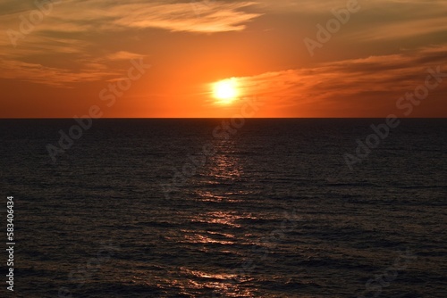 sunset on the sea © Gnanavel