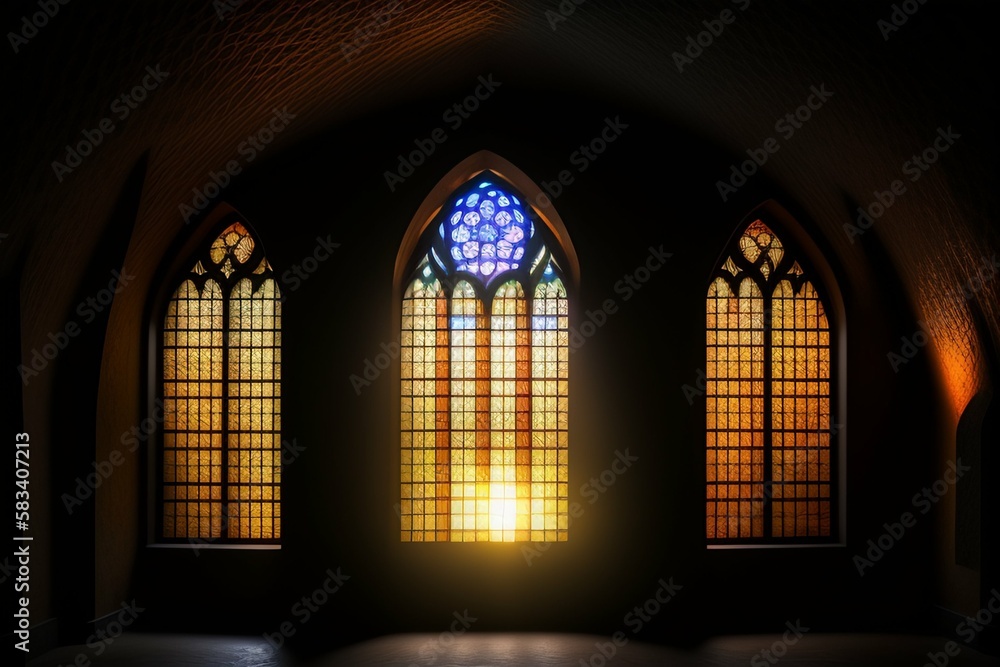 Fototapeta premium stained glass window