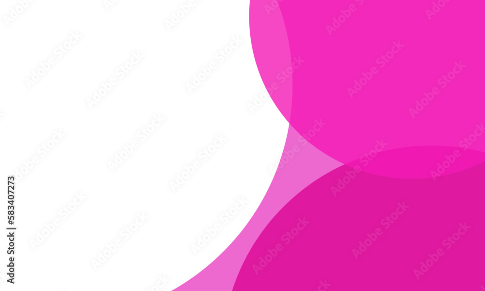 Fuchsia color circles background with overlap layer. For wallpaper, cover, banner, poster, placard and presentation. Abstract background for business card and flyer template, vector illustration 