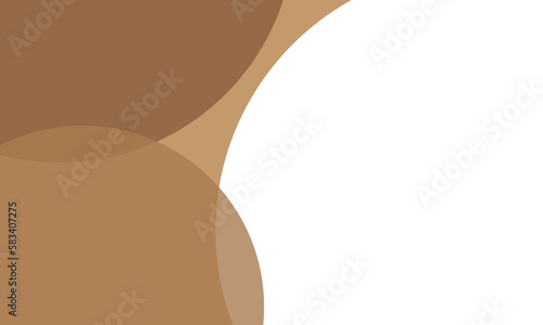 Brown color circles background with overlap layer. For wallpaper, cover, banner, poster, placard and presentation. Beige abstract background for business card and flyer template, vector illustration