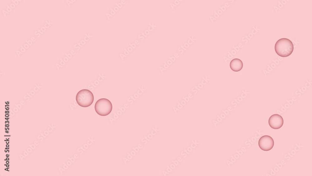simple video animation colorful bubbles on pink simple video animation colorful bubbles on pink
