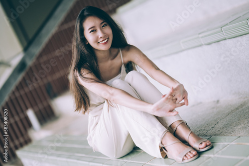 portrait of a young asian girl