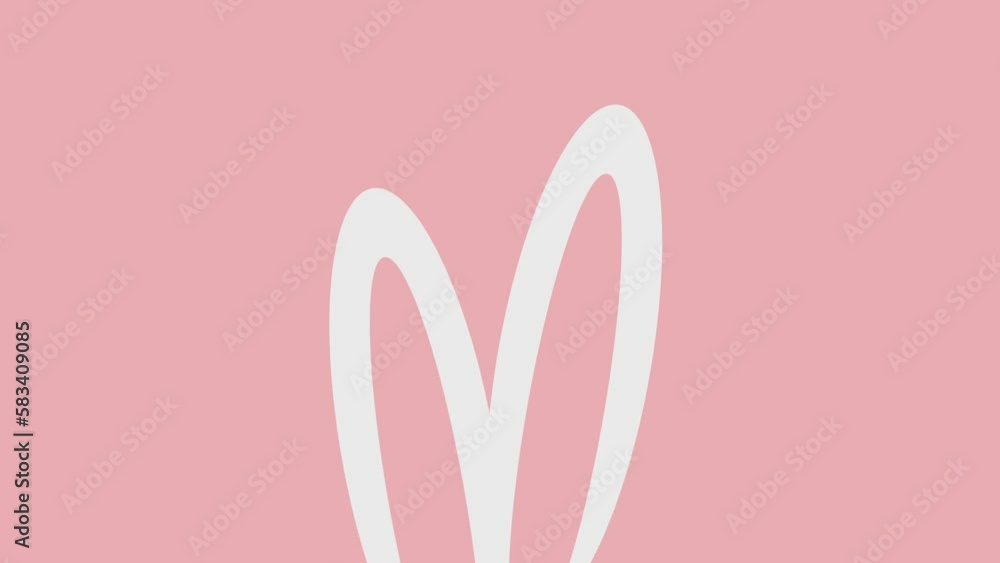 simple video animation with bunny ears simple video animation with bunny ears