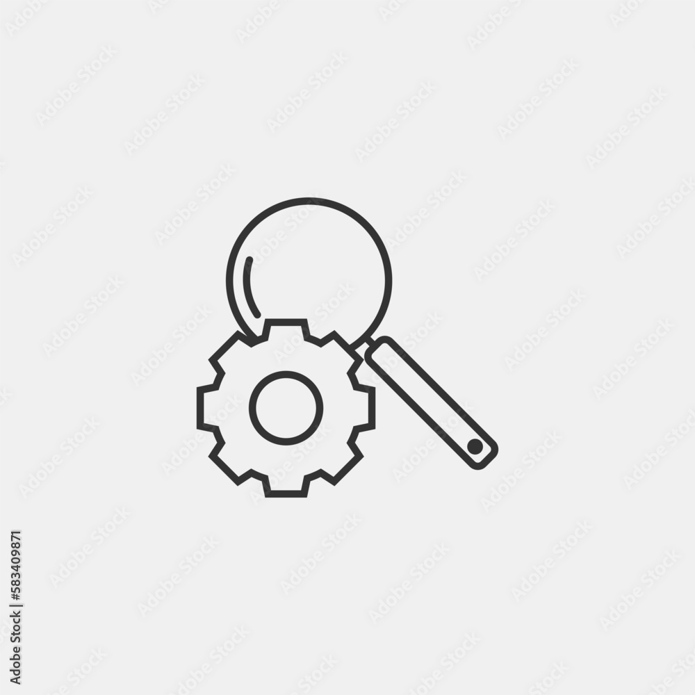 Optimization vector icon illustration sign Optimization vector icon illustration sign