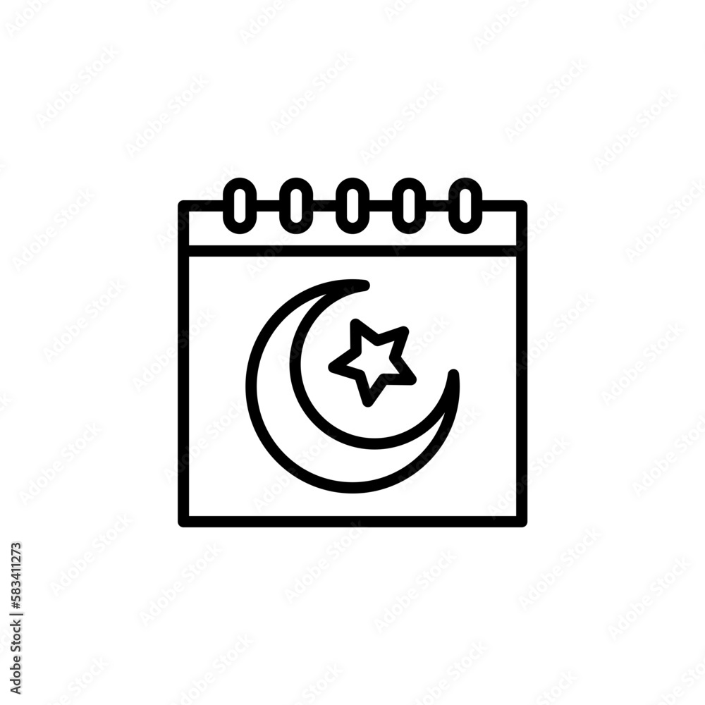 vector illustration of Ramadan moon icon with style. suitable for any purpose. vector illustration of Ramadan moon icon with style. suitable for any purpose.