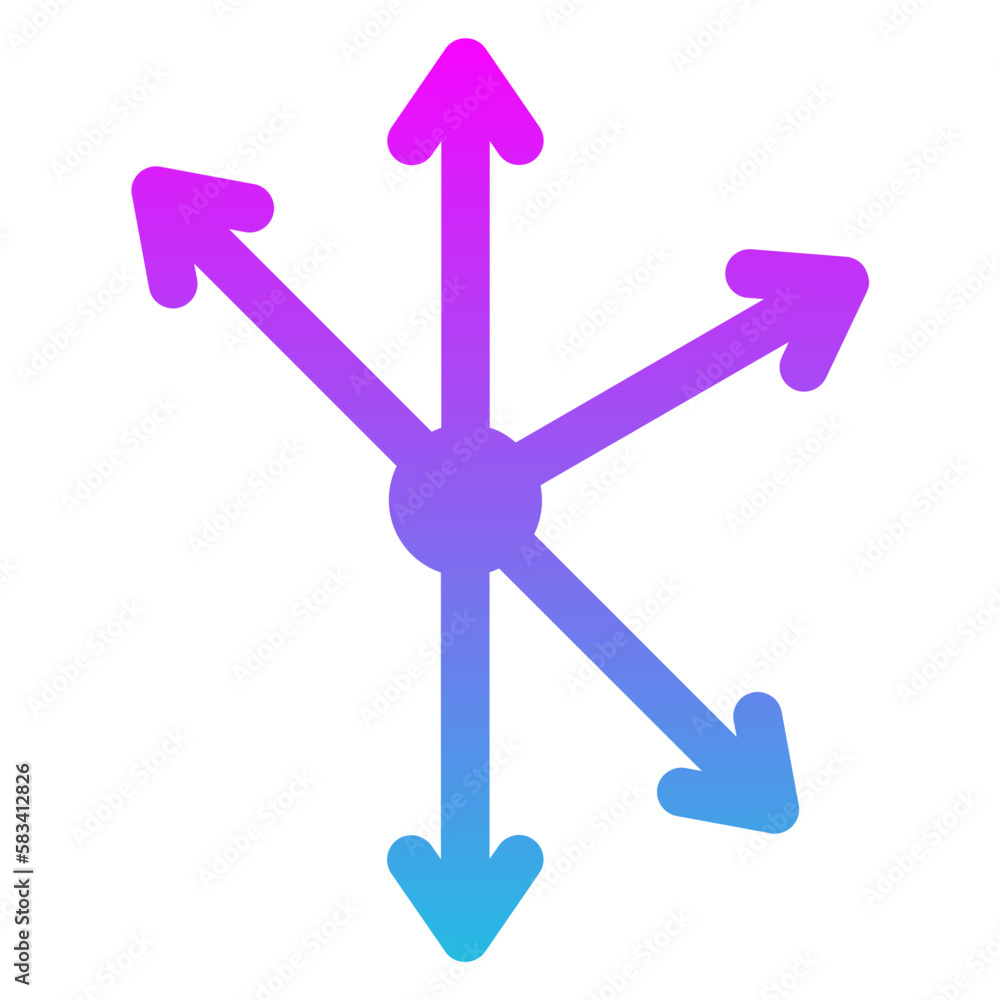 Axis Glyph Gradient Icon Axis Glyph Gradient Icon
