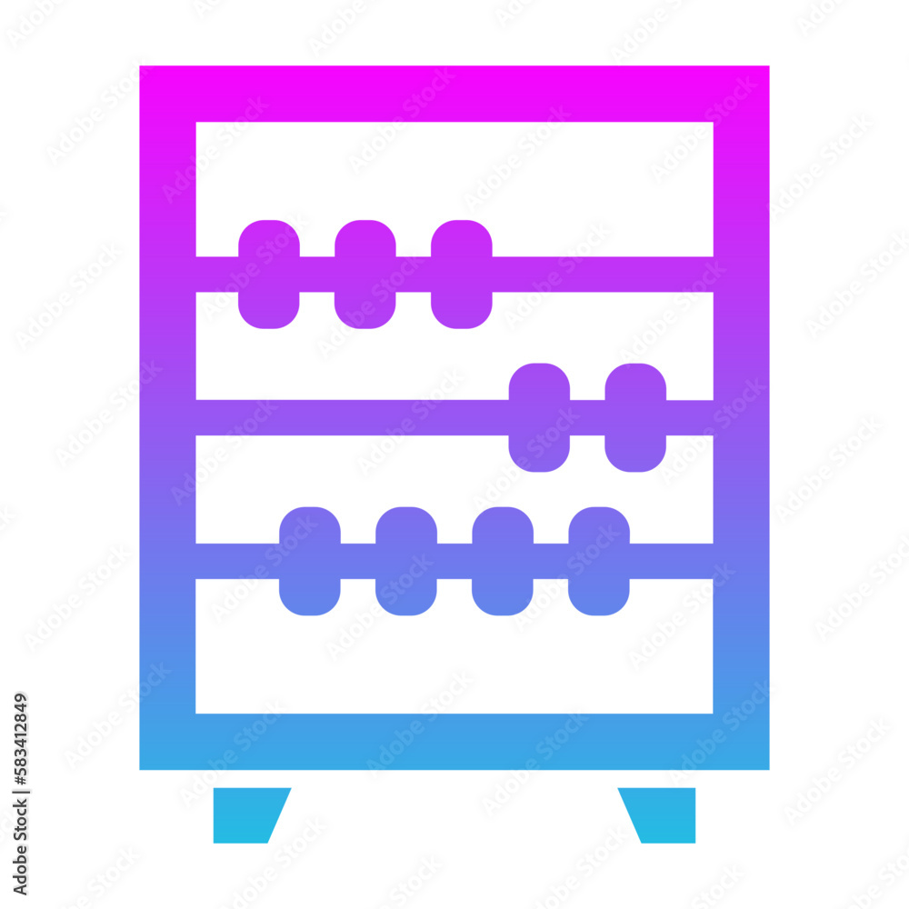 Abacus Glyph Gradient Icon