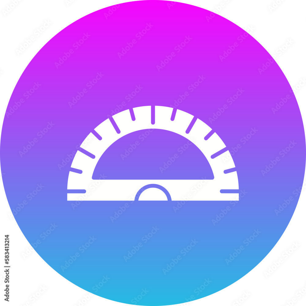 Protactor Gradient Circle Glyph Inverted Icon Protactor Gradient Circle Glyph Inverted Icon