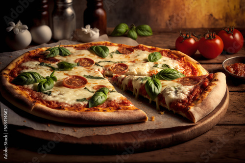 Delicious pizza  Generative AI