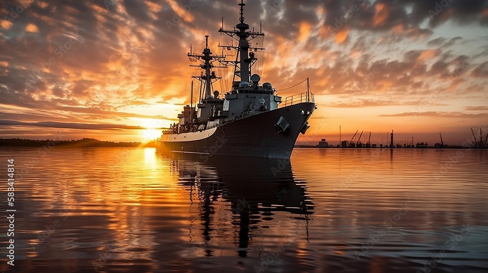 ship in sunset (Ai generative art) ship in sunset (Ai generative art)