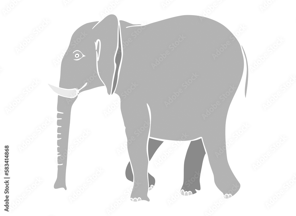 Obraz premium Walking elefant
