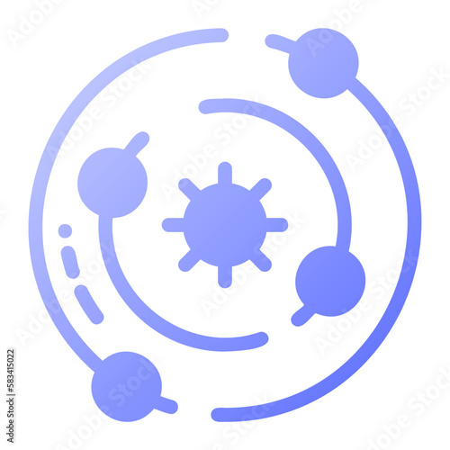 Icon Orbit can be used for web app, infographic etc