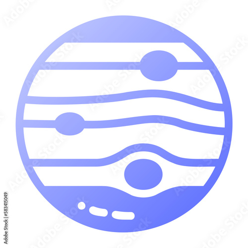 Icon Jupiter can be used for web app, infographic etc
