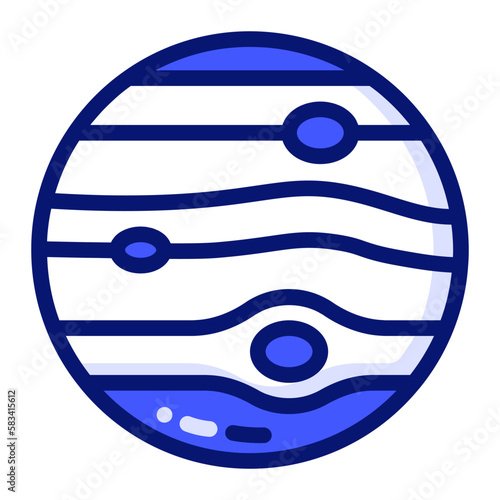 Icon Jupiter can be used for web app, infographic etc