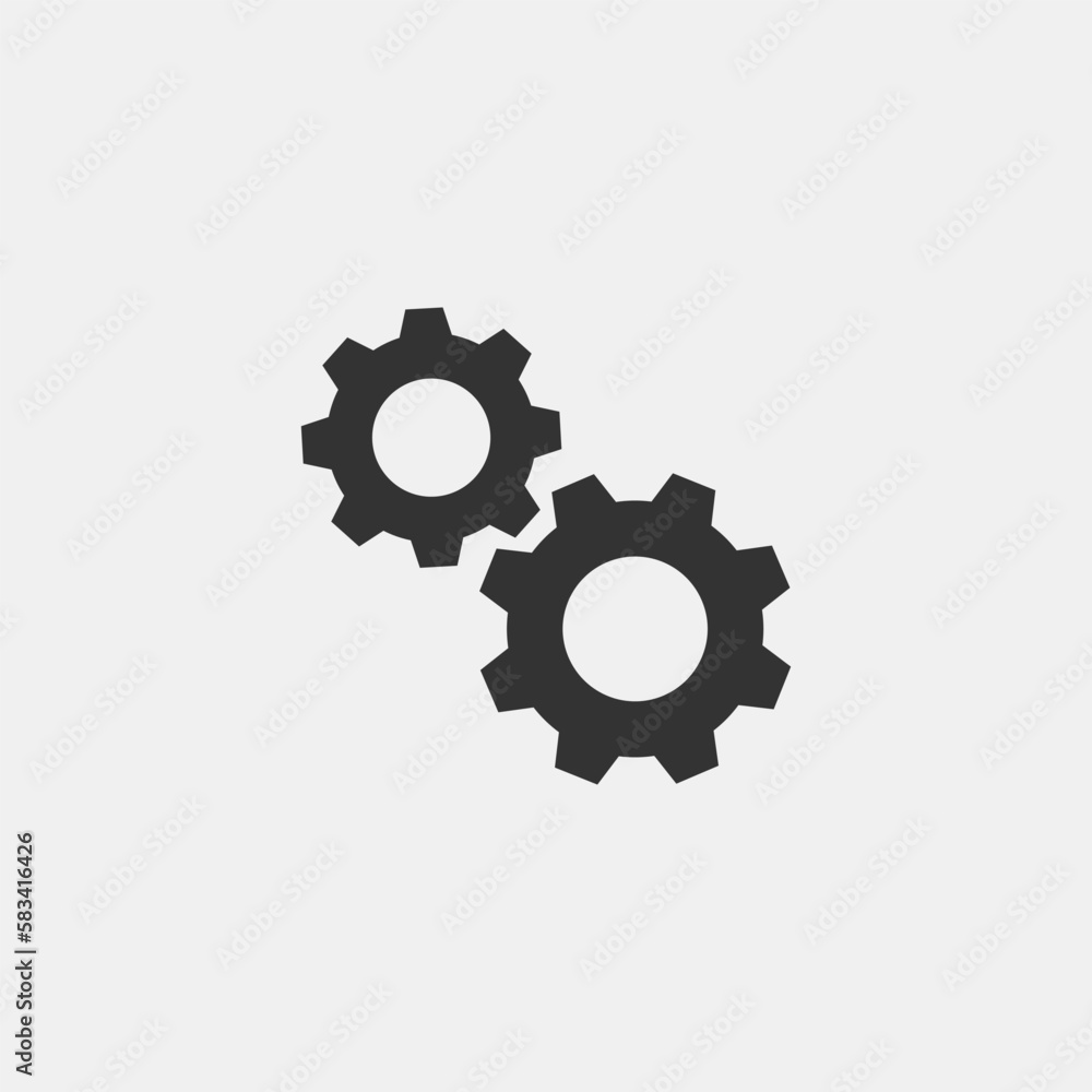 cog vector icon illustration sign cog vector icon illustration sign