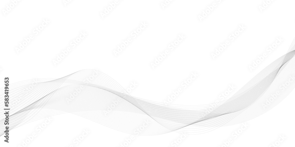 Abstract wave digital element for design. Curved wavy line design element Abstract wave digital element for design. Curved wavy line design element