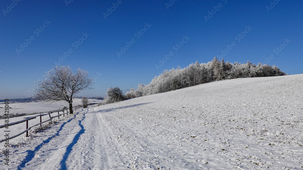 Snowy landscape of the eastern part of the Žďárské vrchy Snowy landscape of the eastern part of the Žďárské vrchy
