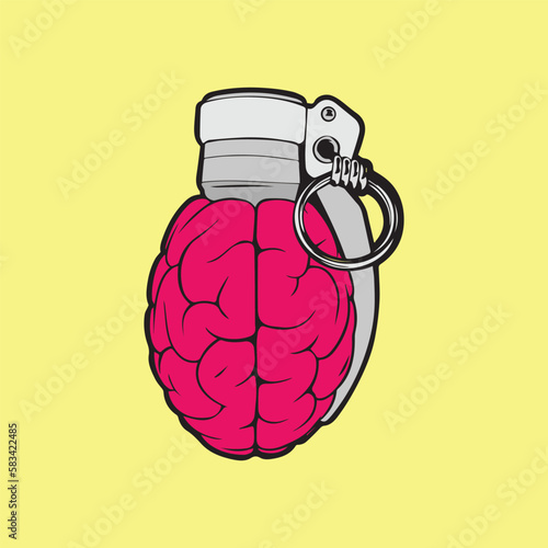 Grenade illustration vector