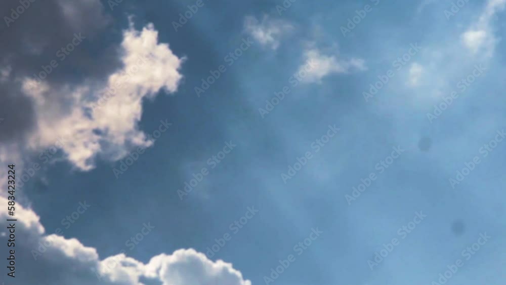 Clear Sky With Thick Clouds And Sunlight Breaking Through The Clouds Clear Sky With Thick Clouds And Sunlight Breaking Through The Clouds