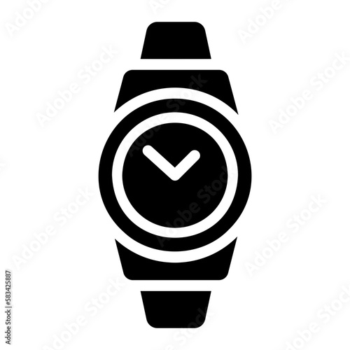 wristwatch glyph icon