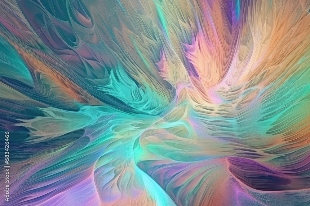 Colorful background inspired by nature, generative AI