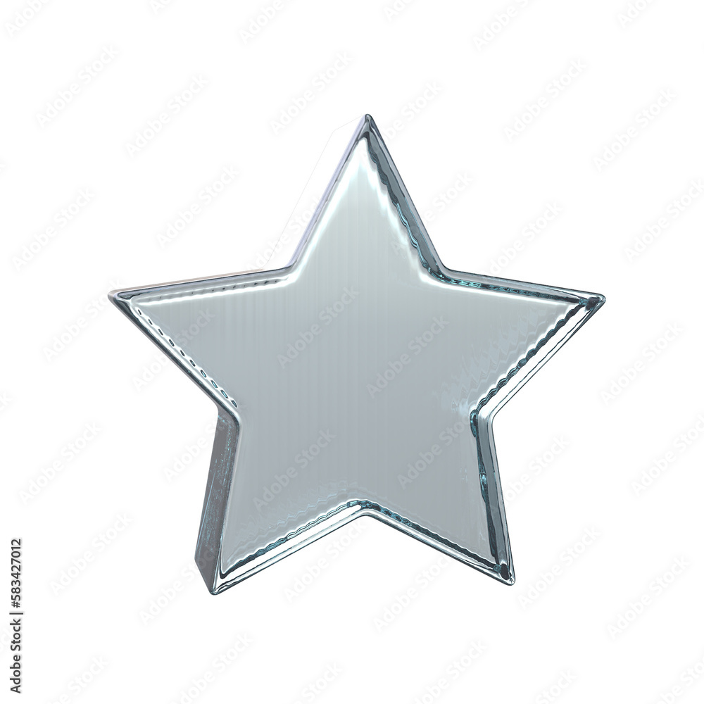 Realistic Star icon 3D render transparent background Realistic Star icon 3D render transparent background