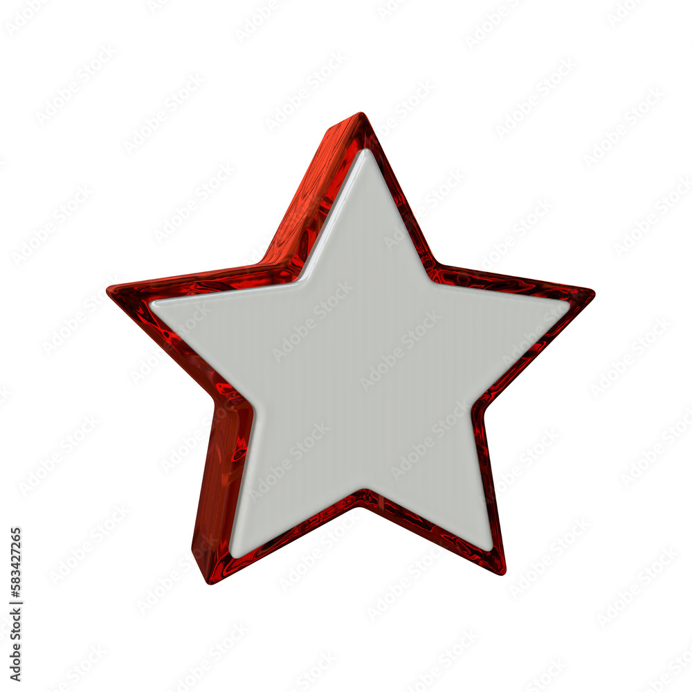 Realistic Star icon 3D render transparent background Realistic Star icon 3D render transparent background