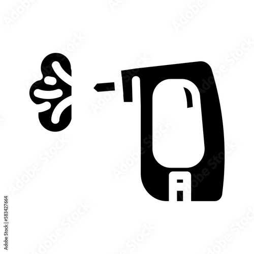 steam cleaner home accessory glyph icon vector illustration