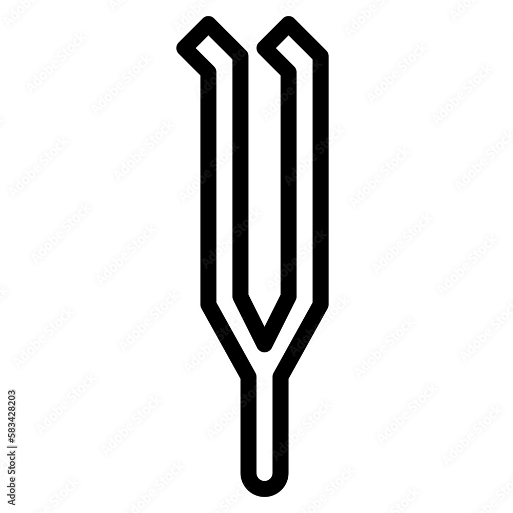 STRAW TWEEZER FORCEPS line icon style STRAW TWEEZER FORCEPS line icon style