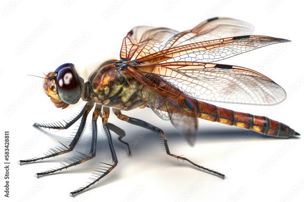 dragonfly on white background dragonfly on white background