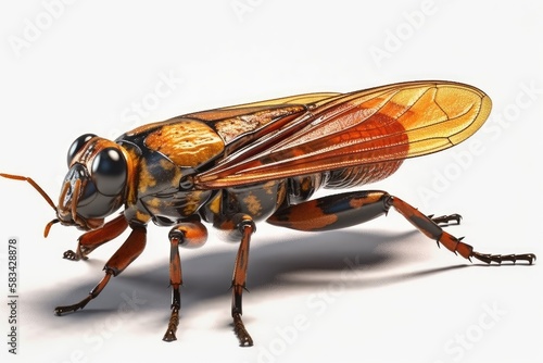 wasp isolated on white © Man888