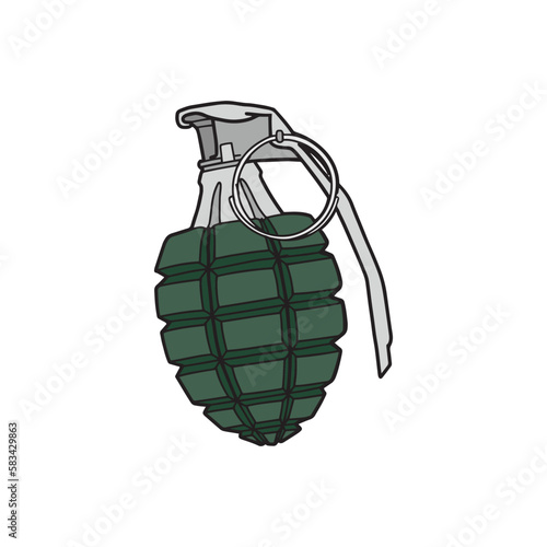 Grenade illustration vector