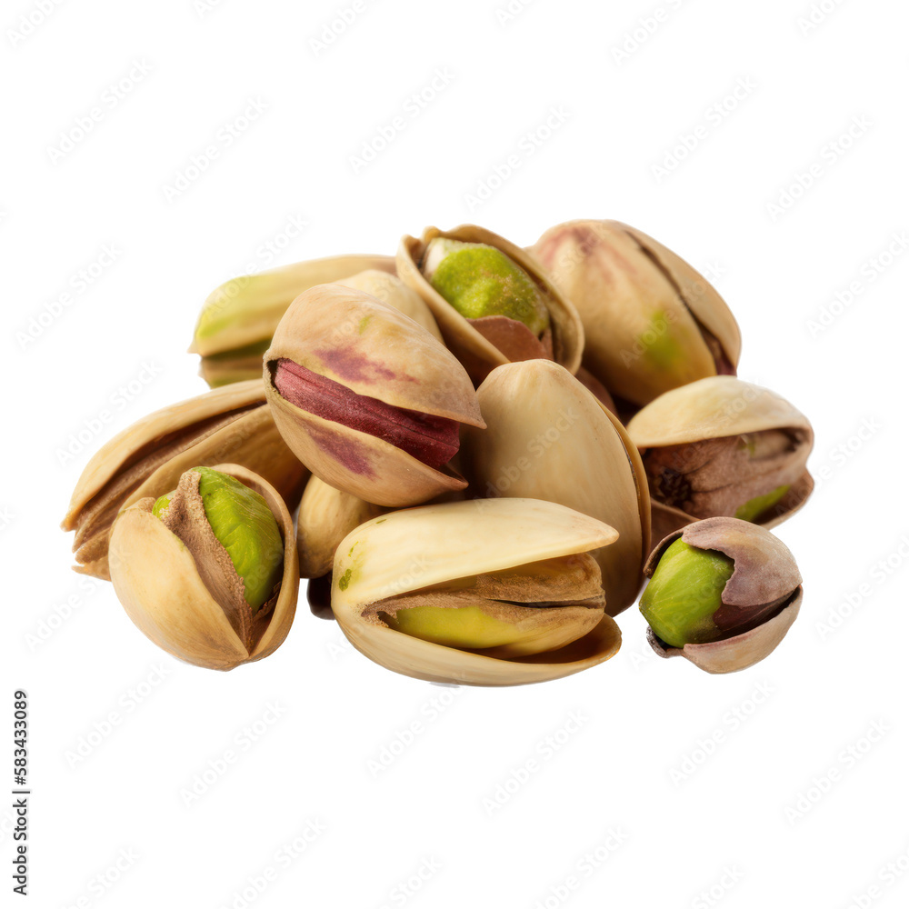 Pistachio nuts isolated on transparent background Pistachio nuts isolated on transparent background