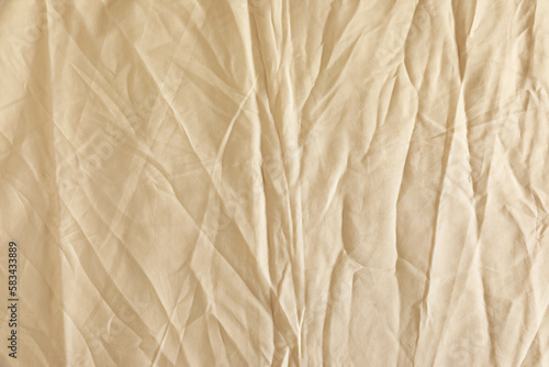Wallpaper Mural Crumpled beige fabric as background, top view Torontodigital.ca