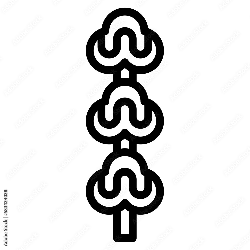 Fototapeta premium candy line icon style