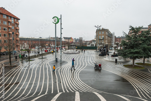 Superkillen Park in Copenhagen, Denmark
