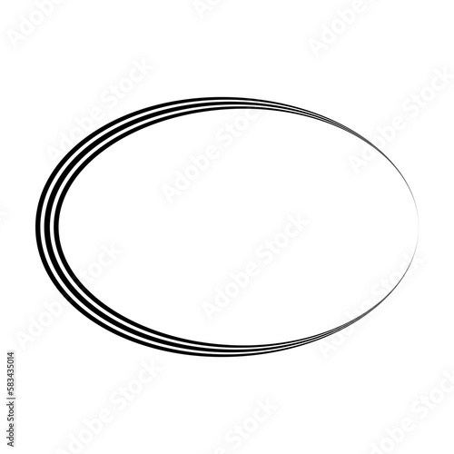 Triple oval logo, shape fra...