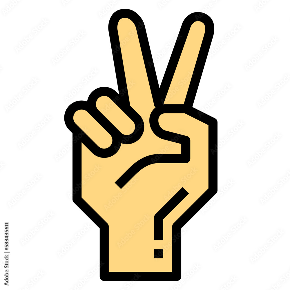 hand filled outline icon style hand filled outline icon style