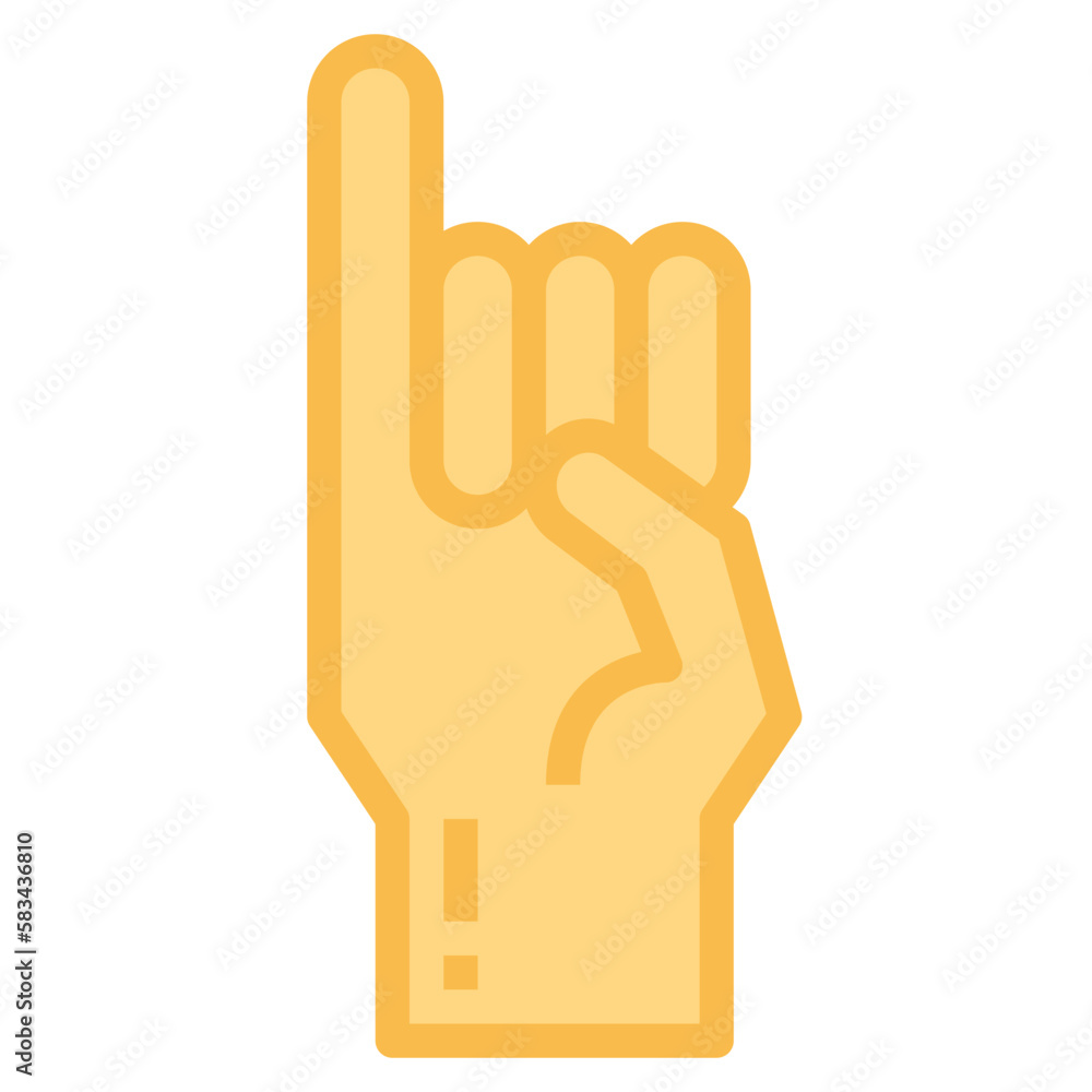 Hand gestures flat icon style Hand gestures flat icon style