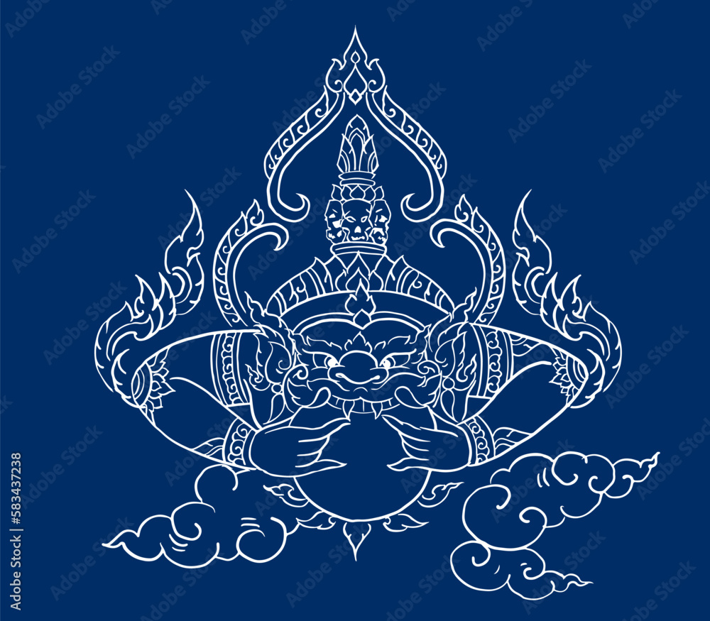 abstract background of Rahu and the moon vector for card illustration decoration abstract background of Rahu and the moon vector for card illustration decoration