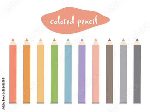 色鉛筆　イラスト　セット