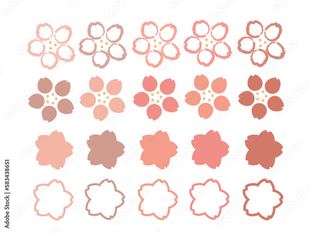 桜 イラスト セット 桜 イラスト セット