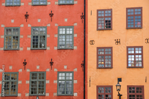 Sweden, old building in the Grand Place of Stockholm