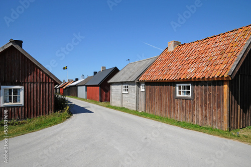 Sweden, the fishermen old village of Gnivard